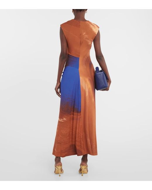 Vestido Midi Acacia De Jersey Jonathan Simkhai de color Blue