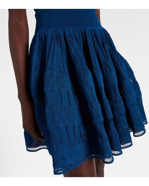 Abito Corto di Alaïa in Blue