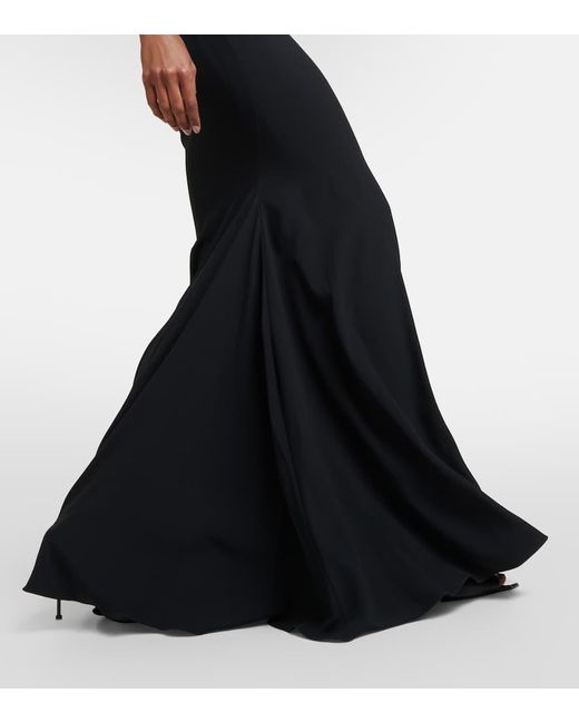 Vestido de fiesta bandeau de crepe Alexander McQueen de color Black
