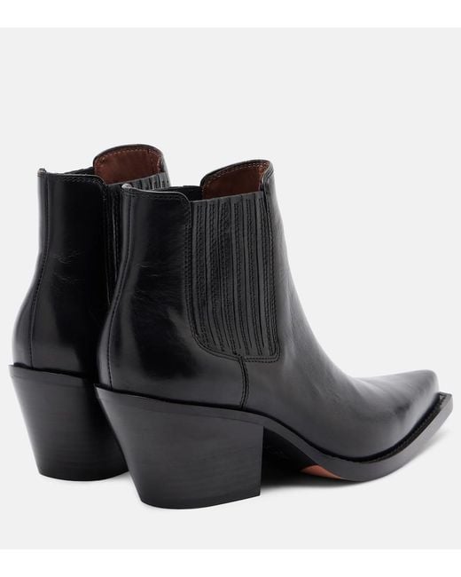 Paris Texas Black Dallas 60 Leather Ankle Boots