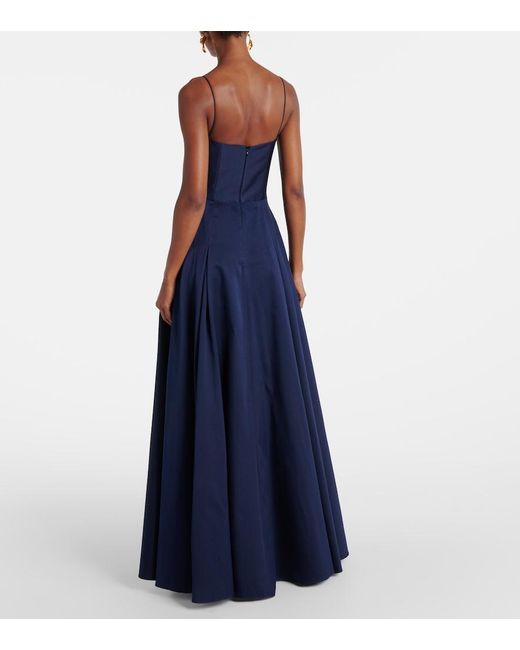 Roland Mouret Blue Taffeta Gown