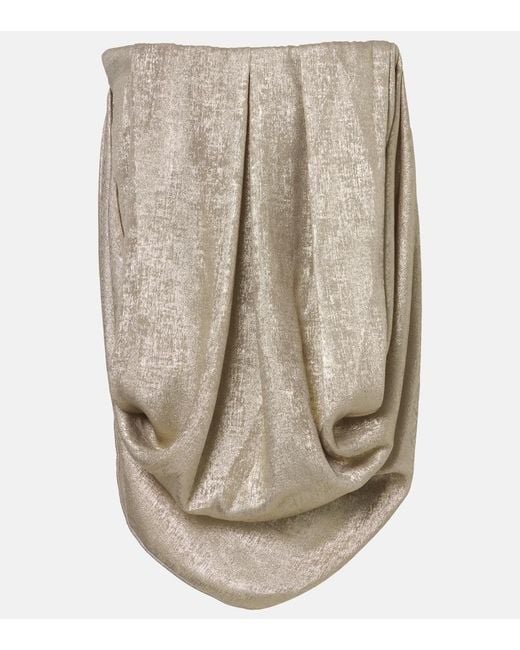 Maticevski Natural Zeal Draped Lame Top