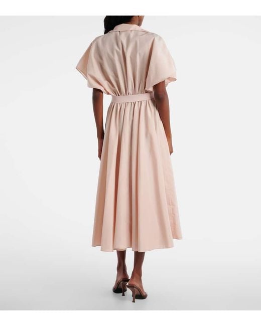 Norma Kamali Pink Flared Midi Dress