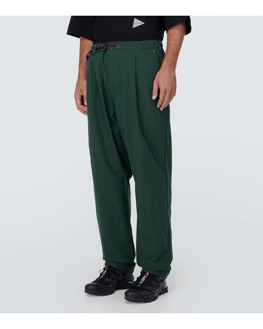 And Wander Hose Nylon Chino Tuck in Green für Herren