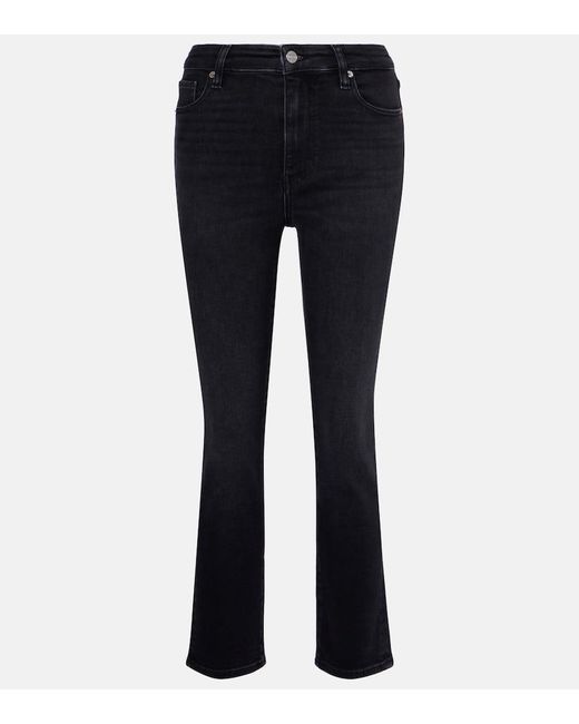 FRAME Blue The Pencil Crop Slim Jeans