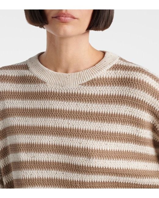 Pullover di Brunello Cucinelli in Natural