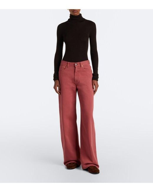Jeans A Gamba Larga Java di Blazé Milano in Red