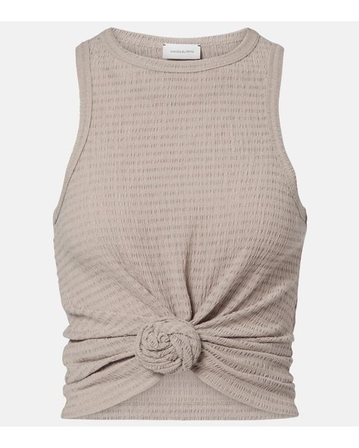 Magda Butrym Natural Knotted Top