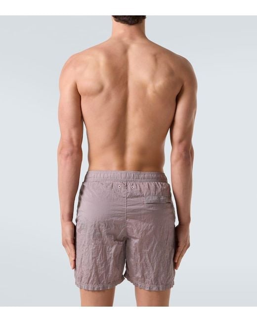 Stone Island Pink Compass Swim Trunks for men