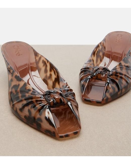 Chloé Brown Jelly Tpu Mules