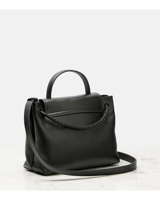 Bottega Veneta Black Tote Bag Ciao Ciao Knot Small Aus Leder