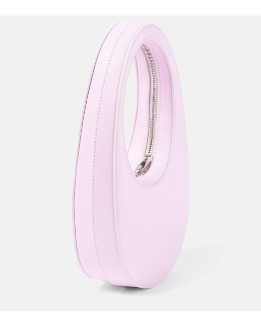 Coperni Pink Swipe Mini Leather Shoulder Bag