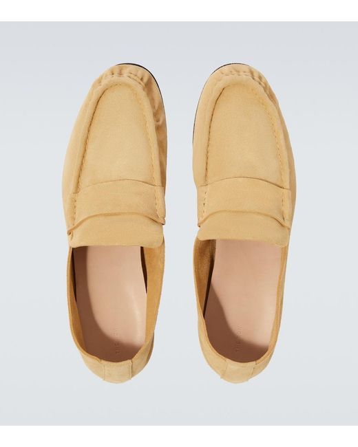 The Row Natural Suede Loafers for men