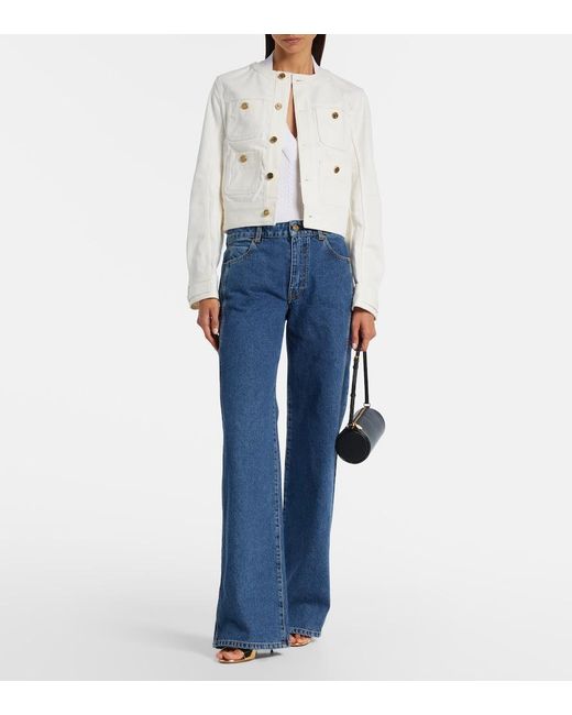 Balmain White Denim Jacket