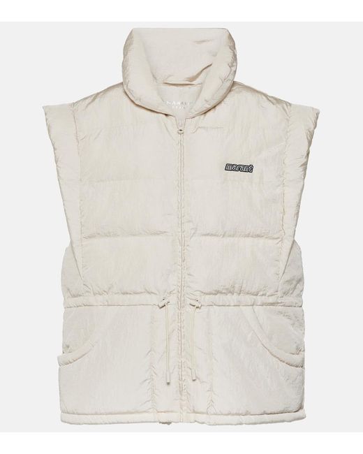 Isabel Marant White Toby Puffer Vest