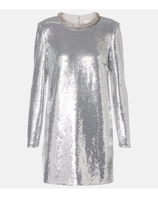Abito Corto Con Paillettes di Roland Mouret in White