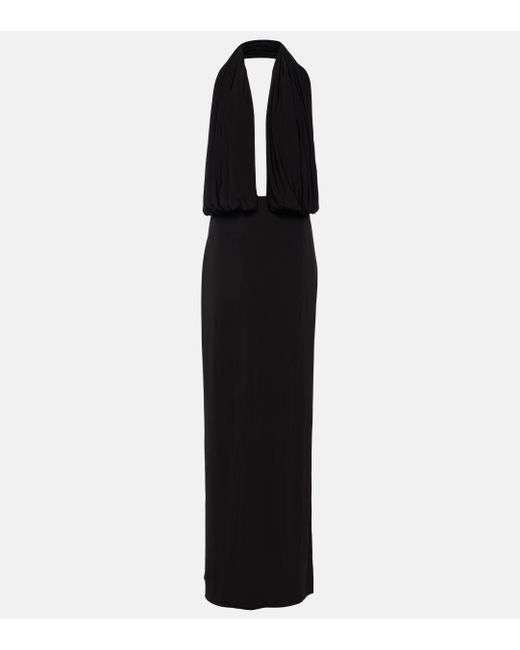Robe longue Magda Butrym en coloris Black