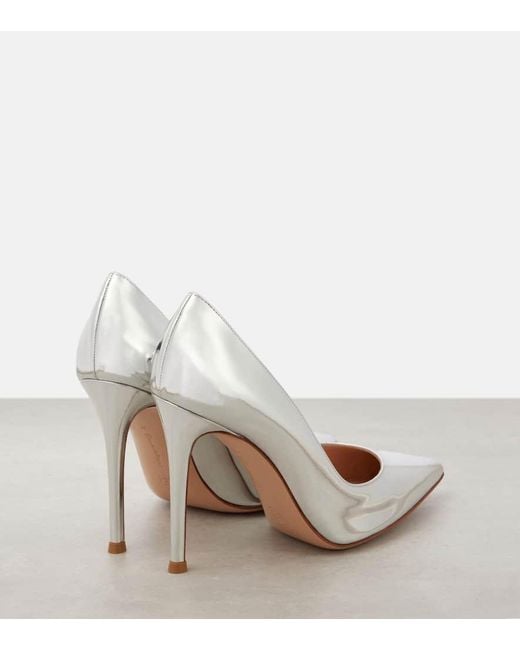 Gianvito Rossi Gianvito 105 Metallic Leather Pumps