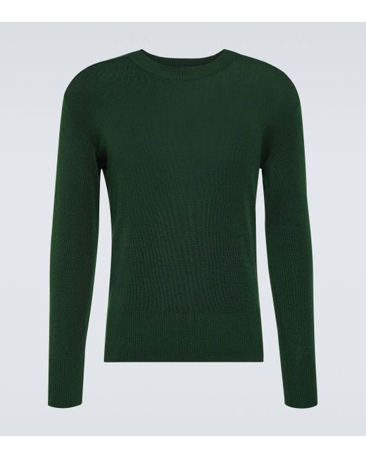 Burberry Green Wool Sweater for men
