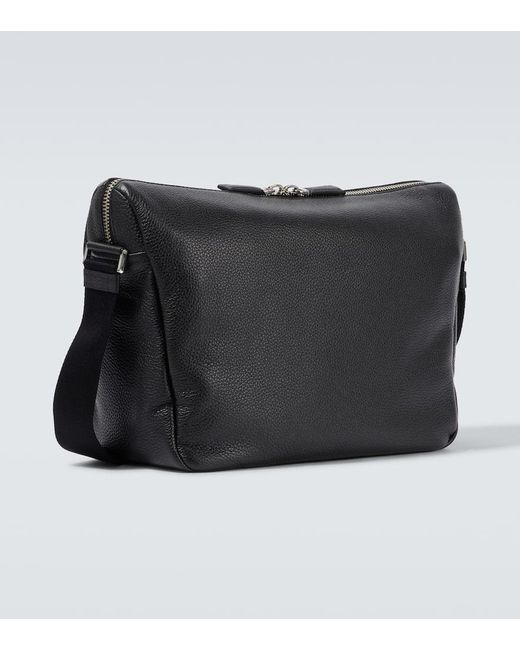Prada Black Leather Shoulder Bag for men