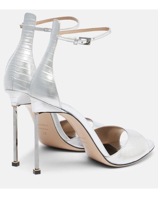 Tom Ford Spire Metallic Leather Sandals