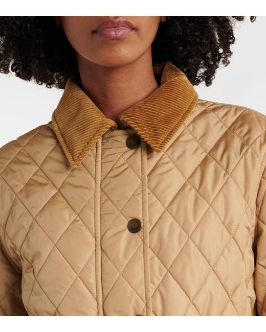 Burberry Natural Oldham Quilted Jacket