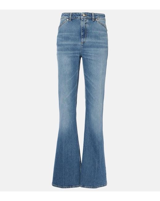 Dorothee Schumacher Blue Denim Love High-Rise Flared Jeans