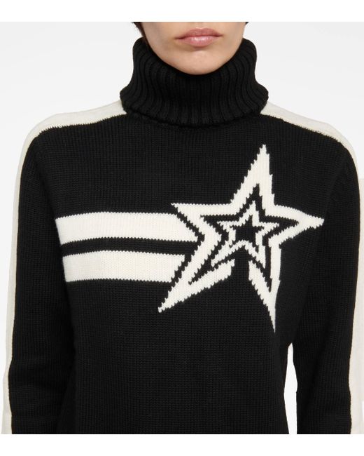 Perfect Moment Black Claudia Wool Turtleneck Sweater