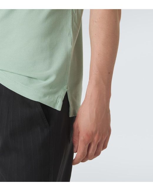 Tom Ford Green Pique Polo Shirt for men