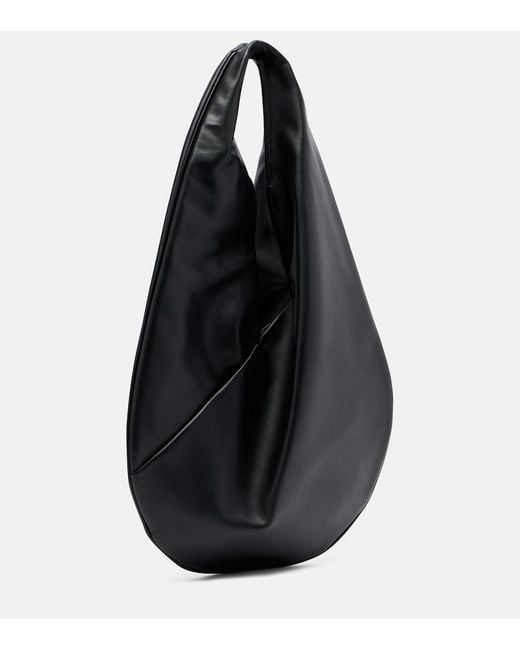 Aesther Ekme Black Ora Leather Shoulder Bag