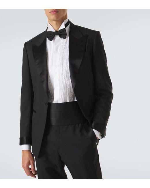 Tom Ford Black Silk Cummerbund for men