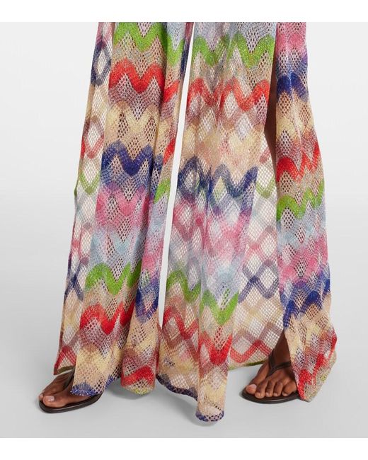 Missoni White Zigzag-Pattern Dress