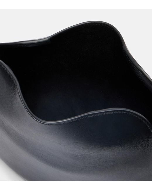 Amanu Black Zambia Small Leather Top-Handle Bag