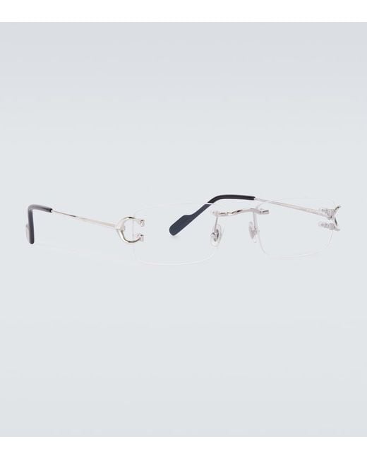 Cartier Metallic C De Cartier Glasses for men