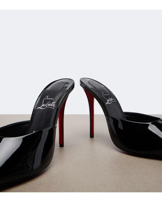 Christian Louboutin Black Miss Z Leather Mules