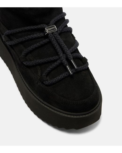 Bottines Apres-Ski Classic Low A Plateforme En Daim Inuikii en coloris Black