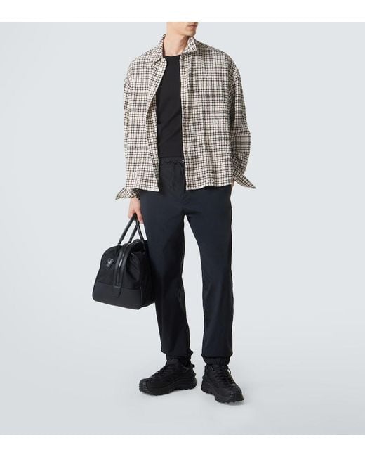 Moncler Black Striped Sweatpants for men