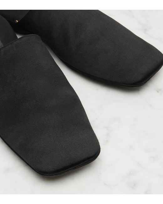 Calvin Klein Black Hugh Satin Mules