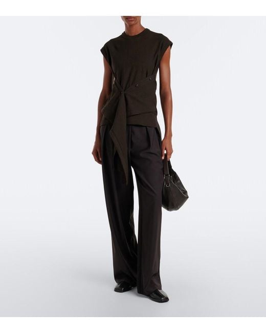 Lemaire Black Quiver Mini Leather Top-Handle Bag