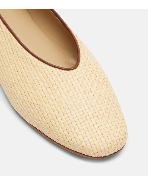 Le Monde Beryl Natural Regency Raffia Ballet Flats