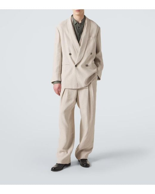 Giorgio Armani Natural Archivio Double-Breasted Blazer for men