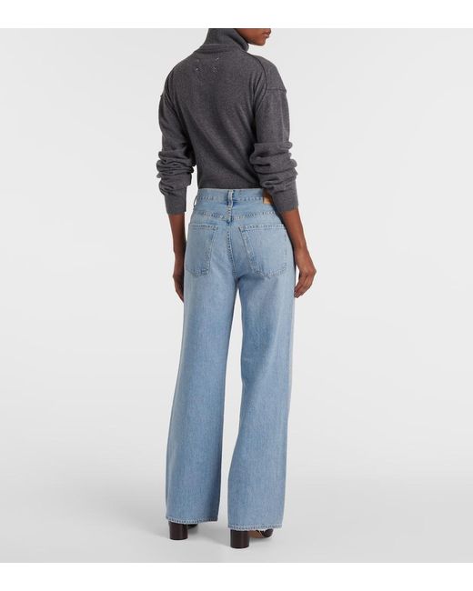 Citizens of Humanity Blue Annina High-Rise Wide-Leg Jeans