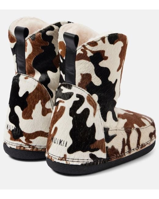Botas De Nieve Cowboy Print Inuikii de color Brown