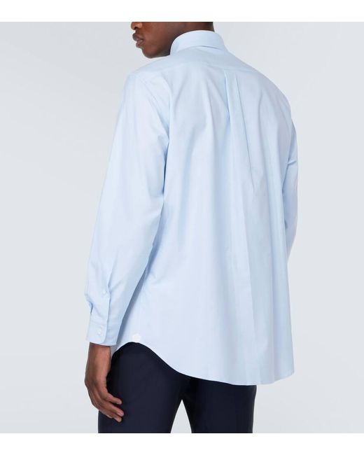 Loro Piana Oxford-Hemd Agui aus Baumwolle in Blue für Herren