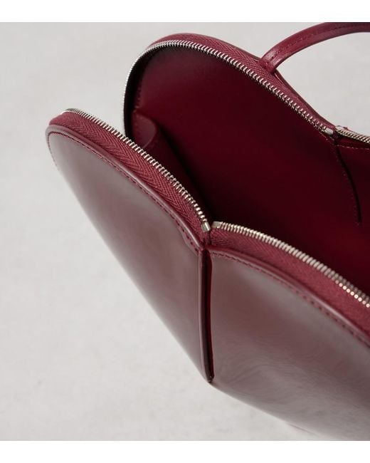 Alaïa Purple Le Cour Patent Leather Crossbody Bag