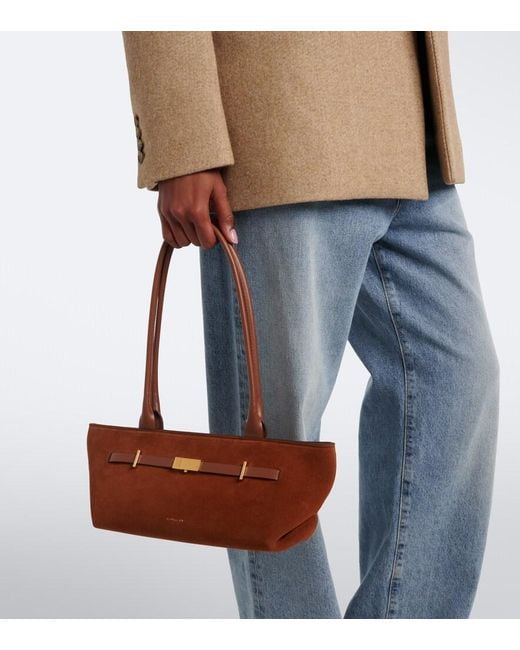 DeMellier London Brown New York Suede Shoulder Bag