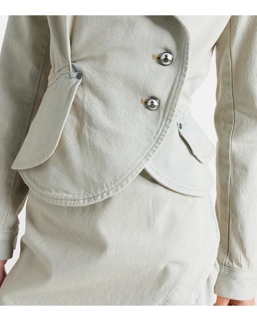 Vivienne Westwood Natural Stormy Faded Denim Jacket