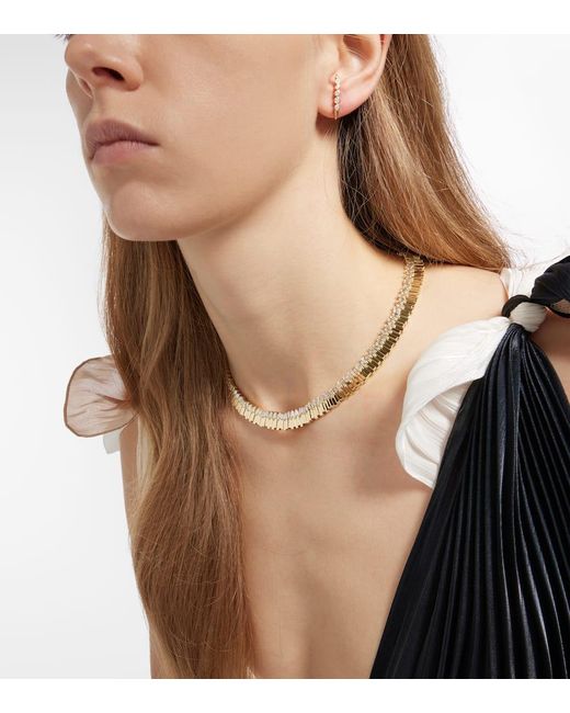 Collana in oro 18kt con diamanti di Suzanne Kalan in Metallic