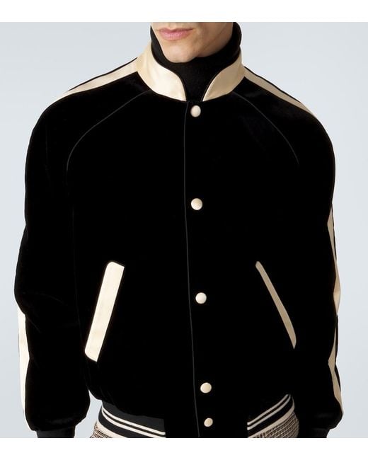 Valentino Black Cotton Bomber Jacket for men
