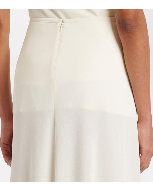 Jil Sander White Midirock Aus Crepe